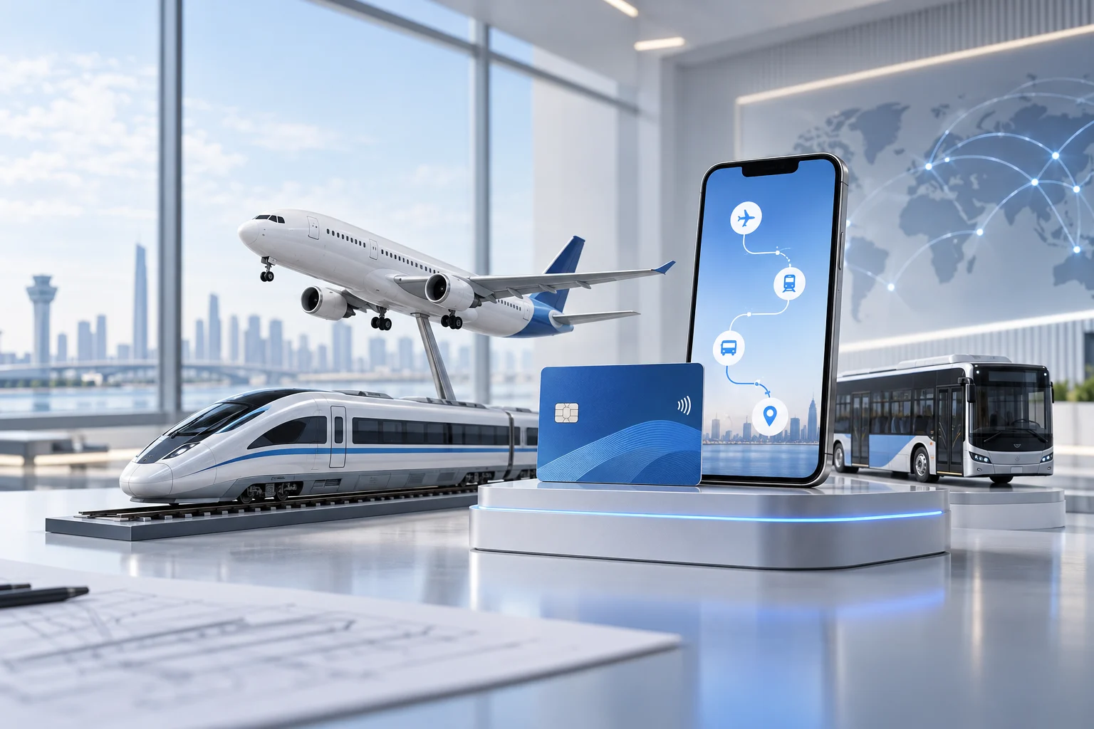 航空、交通与出行服务场景示意